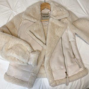 Ever New Fur Aviator Jacket